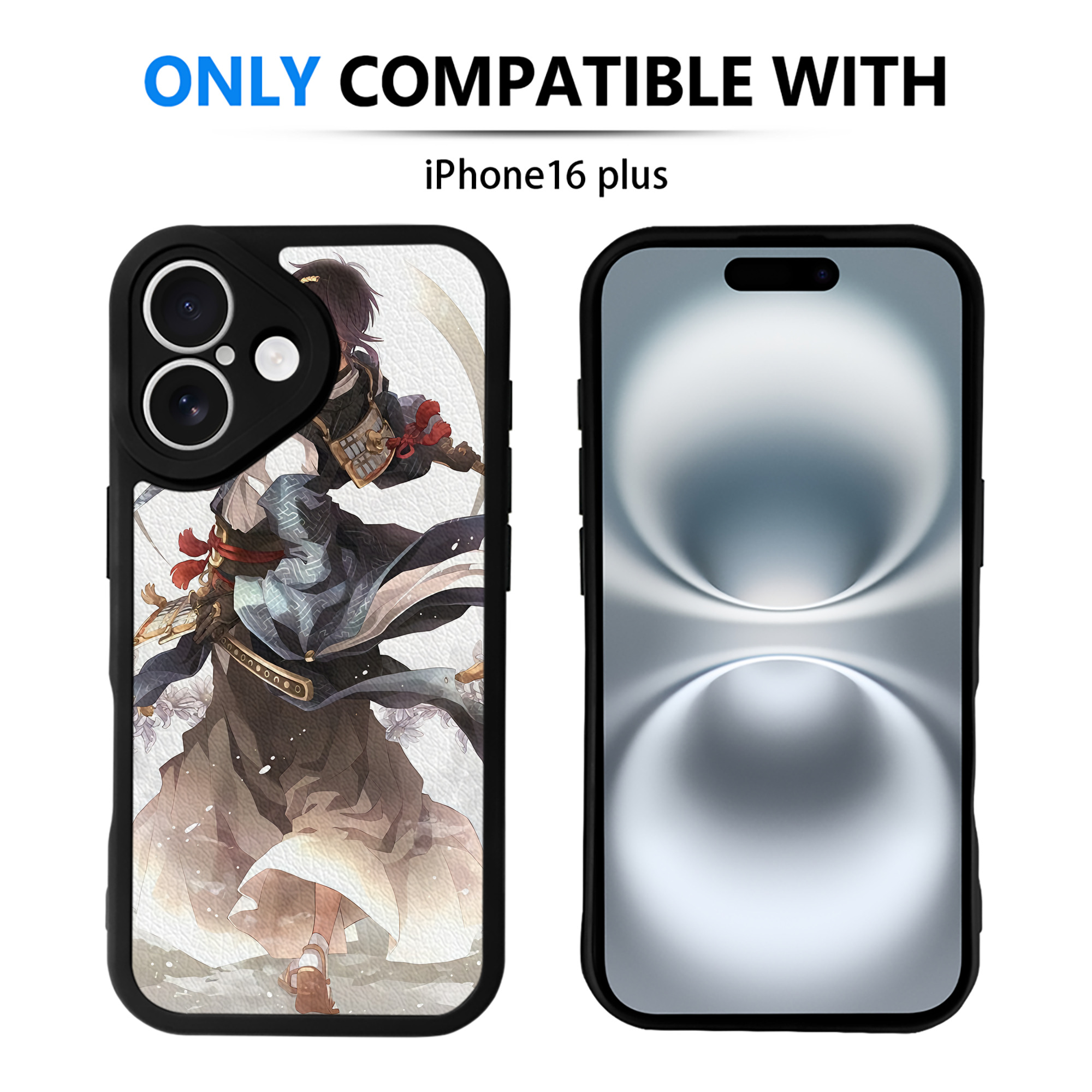 （画像用） 刀剣乱舞 Touken Ranbu 【iPhone 16シリーズ対応】シリコンスマホケース（レザー調） 材質：シリコン